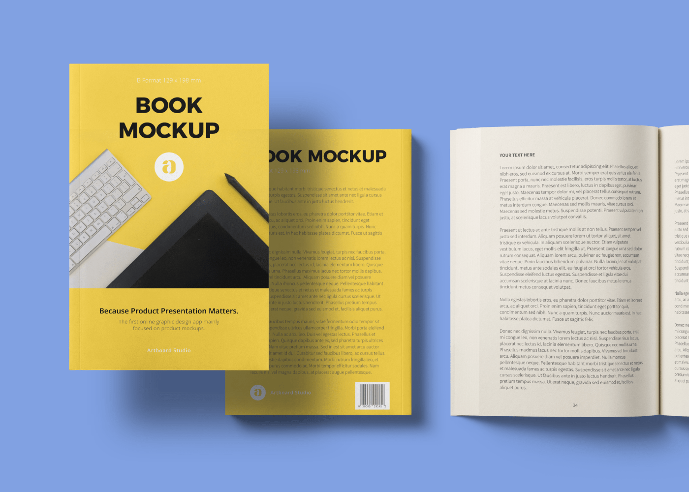 A good facebook cover also has the most important information you want clients to know right at … Book Mockup Scene B Format