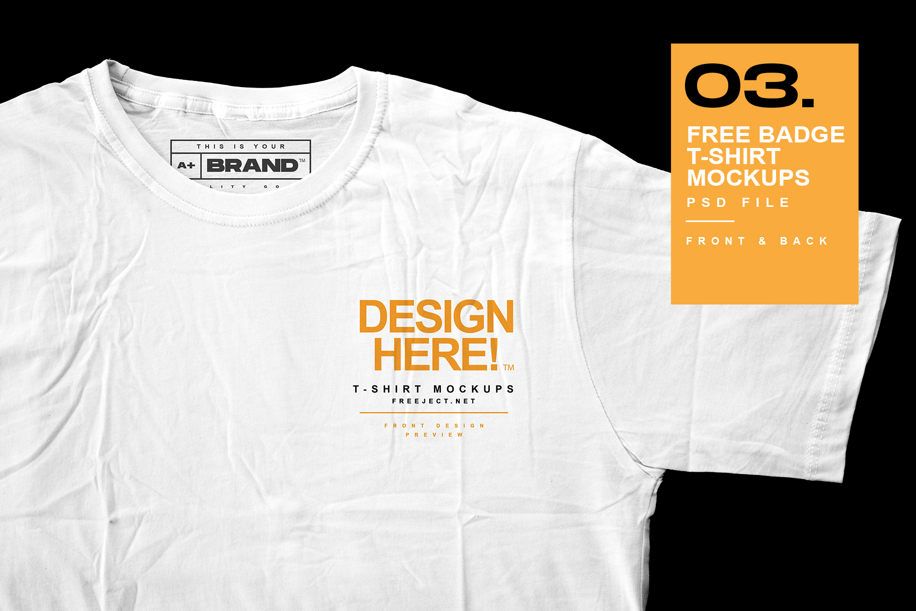 Easy to navigate, well described layers, friendly help file. Free Download Detail Badge On T Shirt Mockups Design Psd File