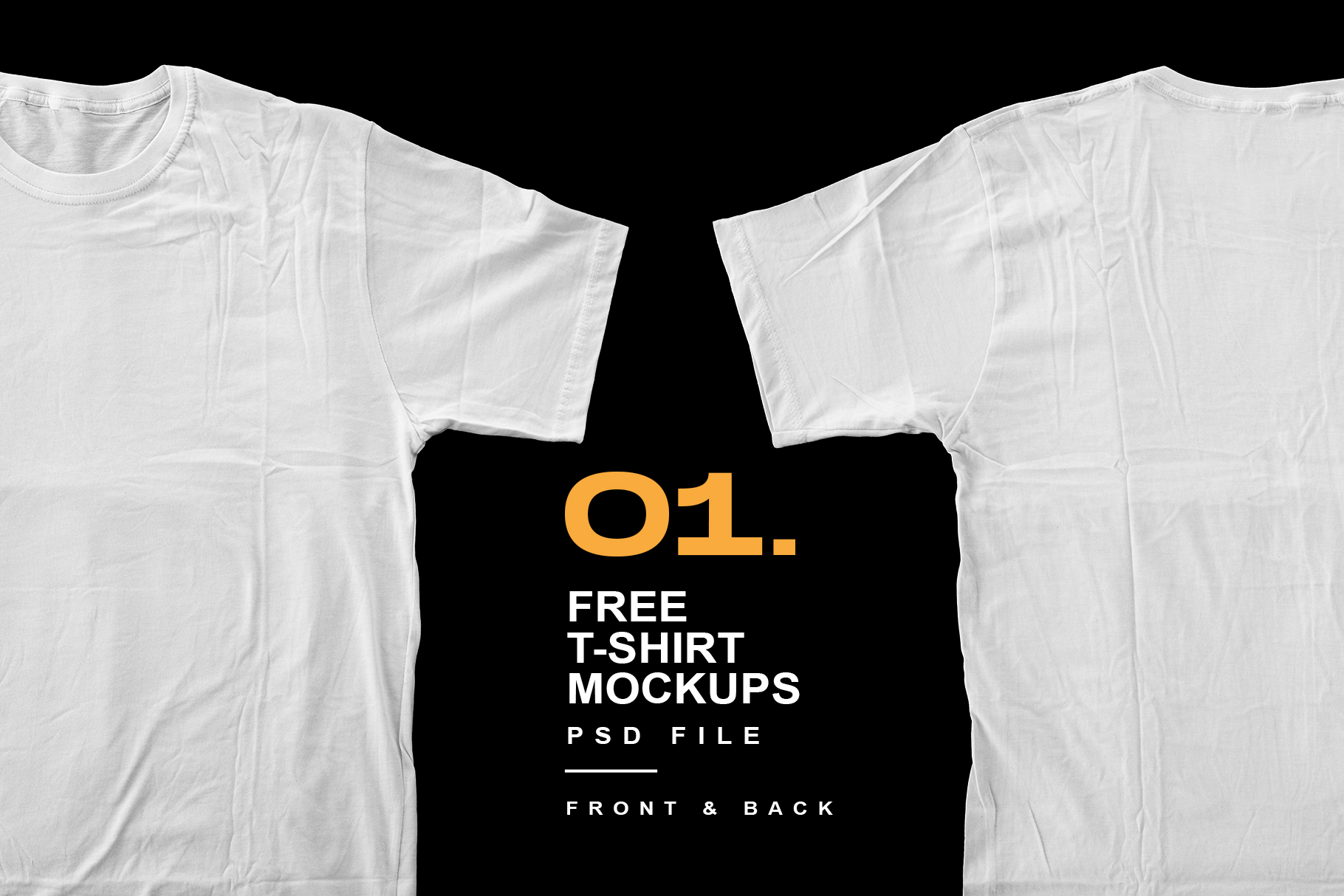 The mockup includes 4 photoshop files that measure 4000x2700px. Free Download T Shirt Mockups Design Psd File