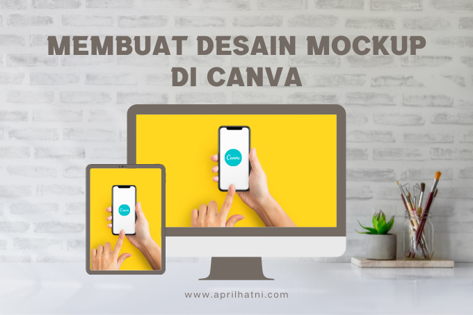 Gambar sebelah kiri adalah gambar cover biasa yang saya buat di photoshop ( cara membuat cover buku di . Membuat Desain Mockup Di Canva