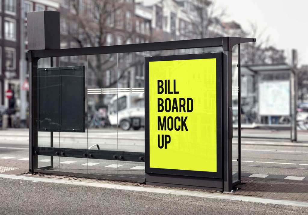 50+ Download Bus Sign Mockup&nbsp;Psd