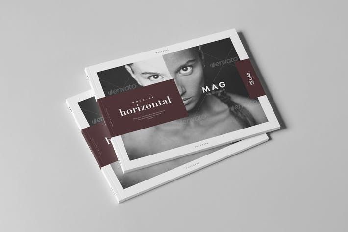 44+ Download Horizontal Magazine Mockup&nbsp;Psd