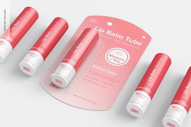 12+ Download Lip Balm Tube Mockup Free Psd