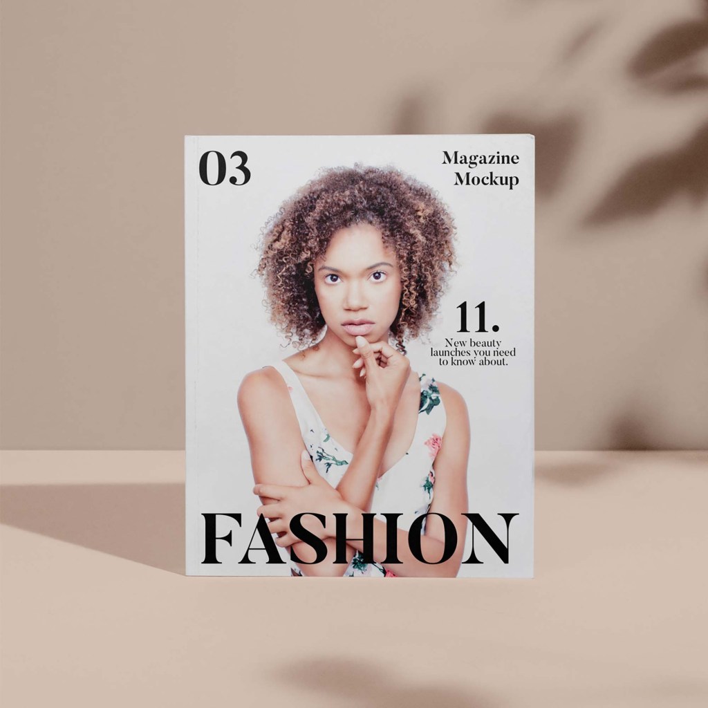 22+ Download Fashion Magazine Cover Mockup&nbsp;Psd