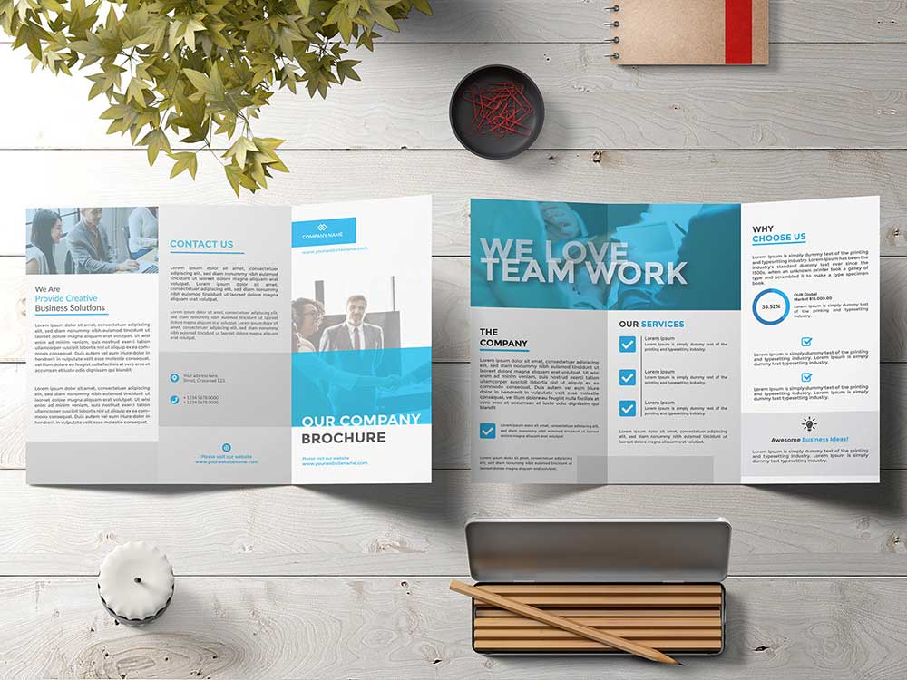 19+ Download Free Brochure Mockup Psd